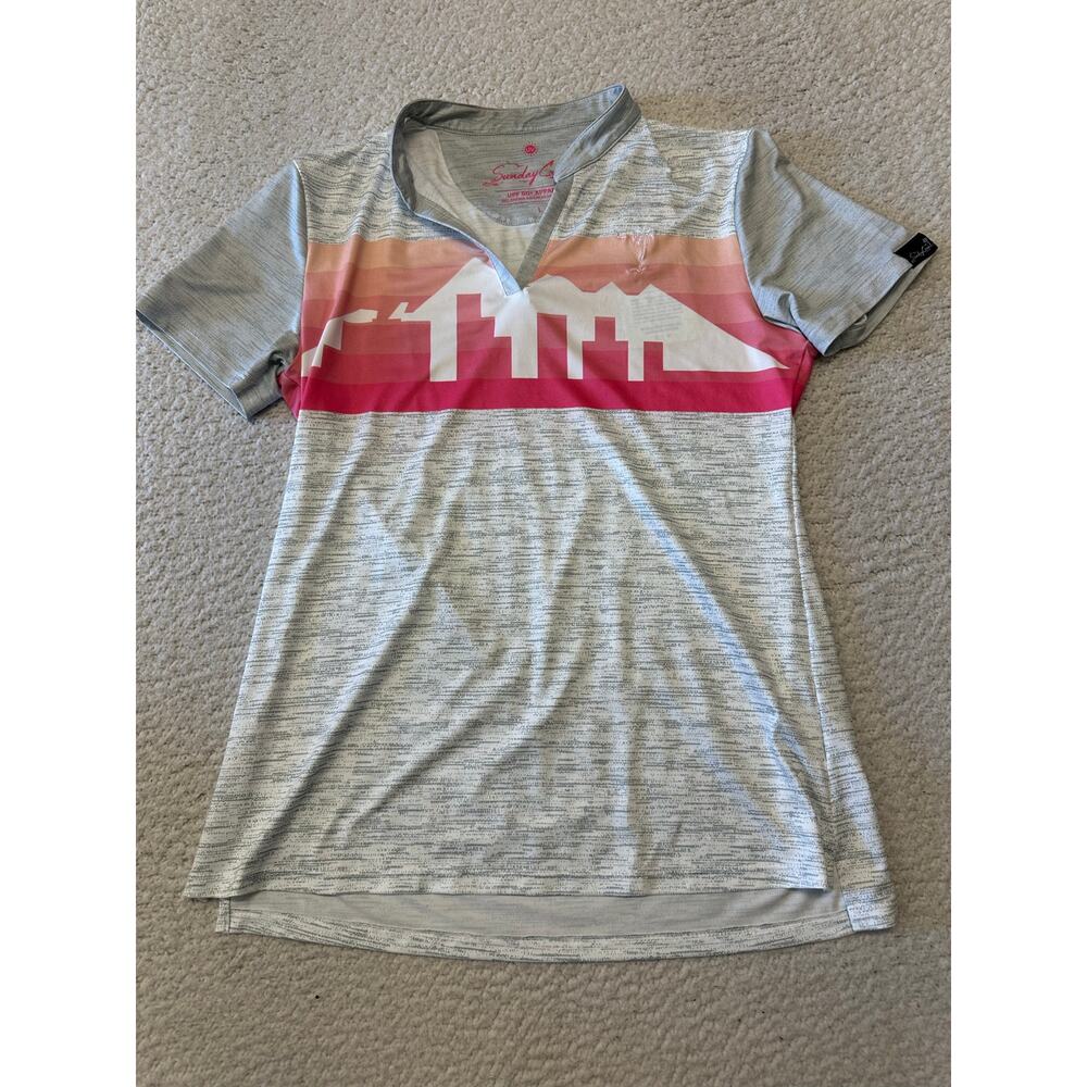 Sunday Crew Womens Short Sleeve UPF 50+ Shirt Large